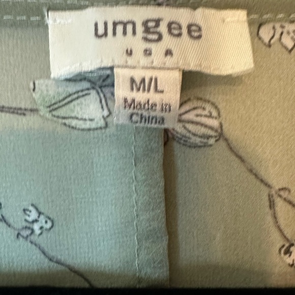 Umgee--Mixed Floral Print Short Sleeve Open Front Kimono size M/L - Picture 5 of 7